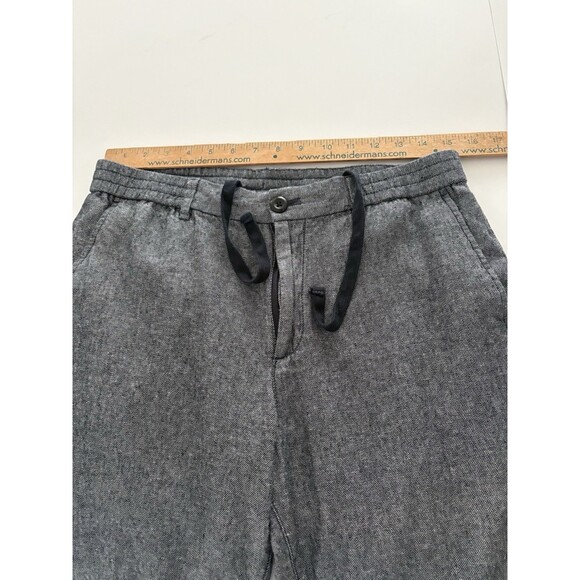 Banana Republic Linen Blend Pants 30x25 Preppy Navy Athletic Fit Short Tag 32x30 - Picture 5 of 16